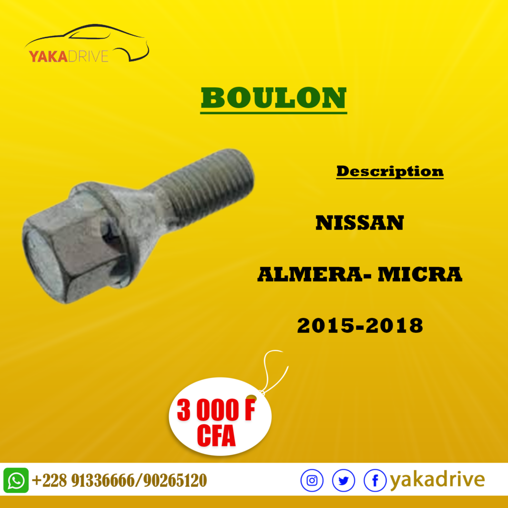 Boulon de fixation bras ou triangle pour SMART FORTWO